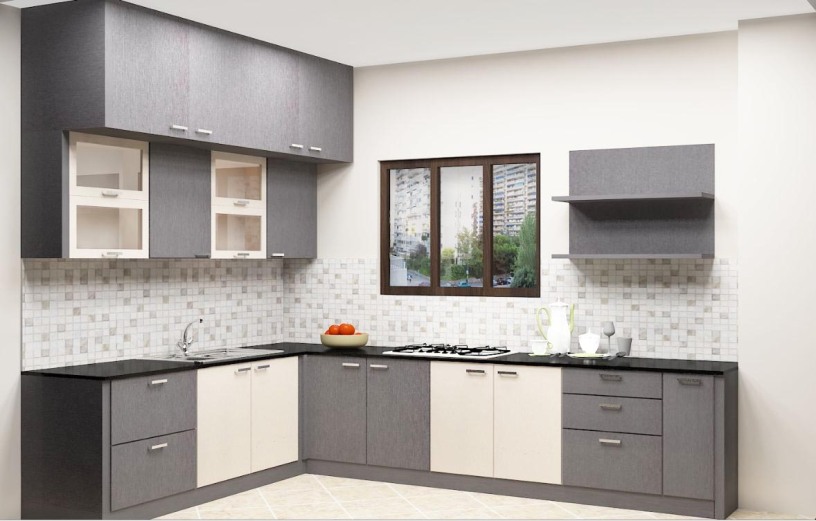 L Shaped Modular Kitchen Design Layouts Online In ...